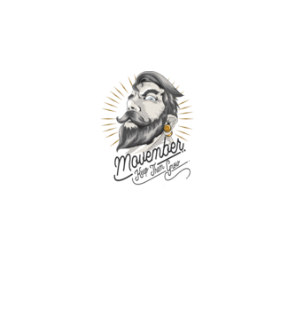 Movember Keep them grow No Shave November model alb pe tricou