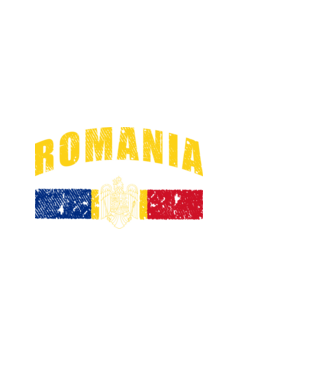 Romania coat of arms model alb pe tricou