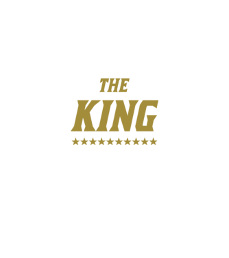 The King model negru pe tricou