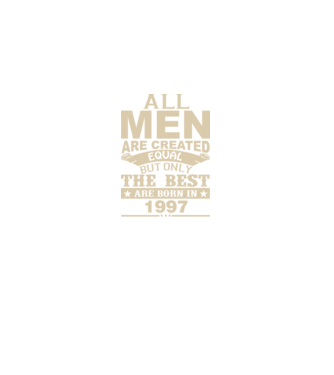 All men are created - 1997 model albastru închis pe tricou