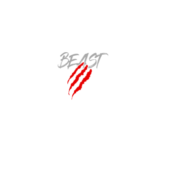 Beast model negru pe tricou