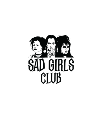  Sad Girls Club model alb pe tricou