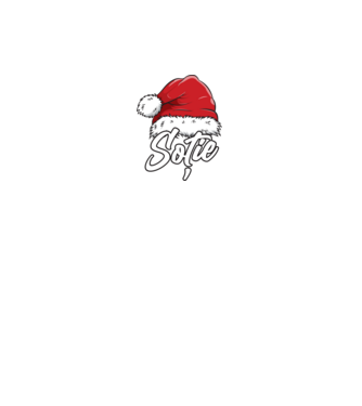 soție Santa Hat model negru pe tricou