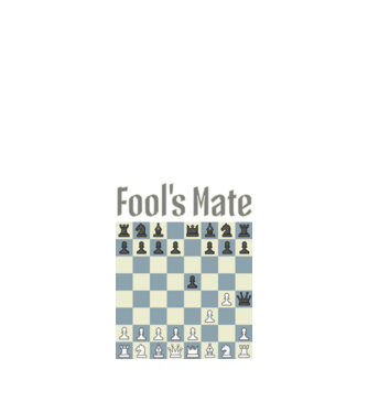 fool's mate model negru pe tricou