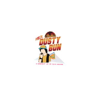 Stranger couple 80s retro Dustin model negru pe tricou