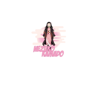 Demon Slayer  Nezuko model alb pe tricou