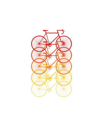 Retro Bike model alb pe tricou
