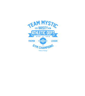 Mystic champions model negru pe tricou
