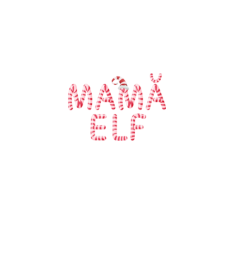 mamă elf model negru pe tricou