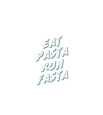 eat pasta run fasta model negru pe tricou