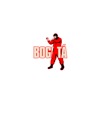 bogota la casa de papel model negru pe tricou