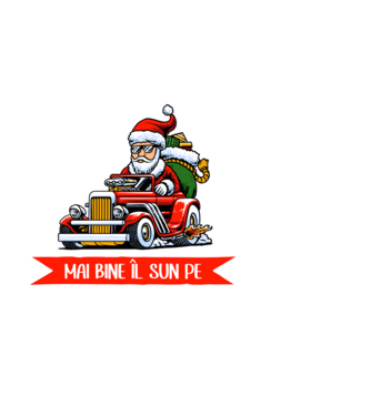 Să-l lăsăm pe Moș Nicolae, mai bine îl sun pe tata! model negru pe tricou