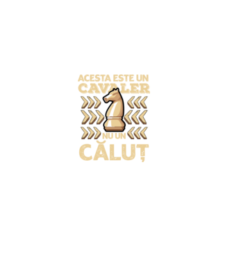 Acesta este un cavaler, nu un căluț  model negru pe tricou