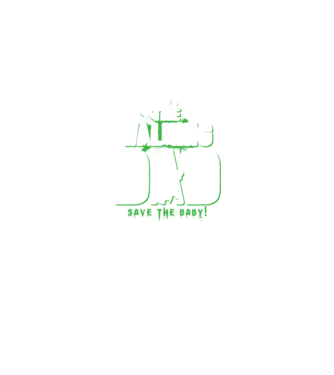 Walking dad green model albastru jeanși pe tricou