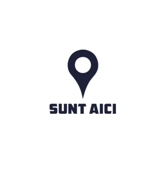 Sunt Aici model alb pe tricou