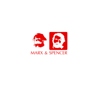 MARX and Spencer model negru pe tricou