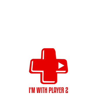 player 2 model alb pe tricou