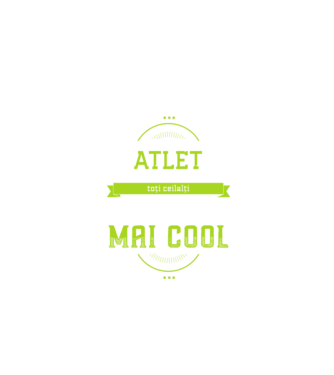 sunt atlet, la fel ca toți ceilalți, dar mult mai cool model negru pe tricou
