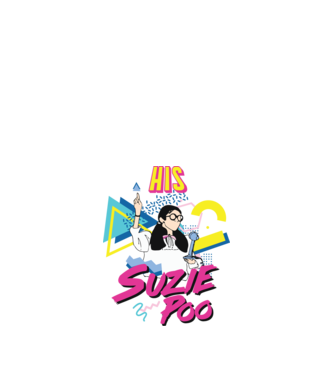Stranger couple 80s retro Suzie model alb pe tricou