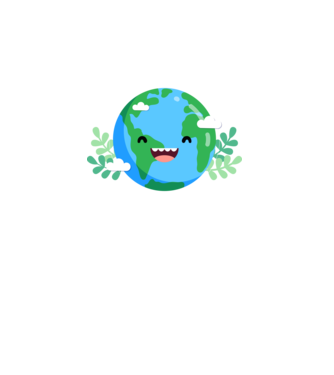 Earth smiley model alb pe tricou