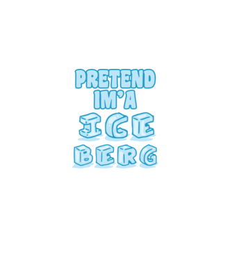 Iceberg carnaval model alb pe tricou