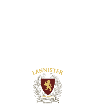 Lannister model negru pe tricou