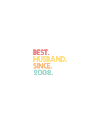 best husband since 2008 retro model albastru jeanși pe tricou