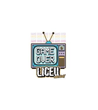 Absolvire retro liceu model negru pe tricou