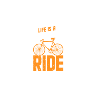 Life is a beautiful ride model negru pe tricou