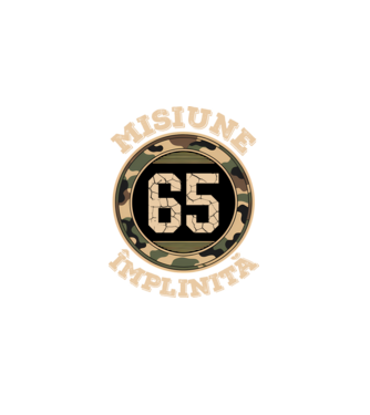 Misiune împlinită 65 model negru pe tricou