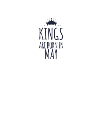 Kings are born in - May model galben pe tricou