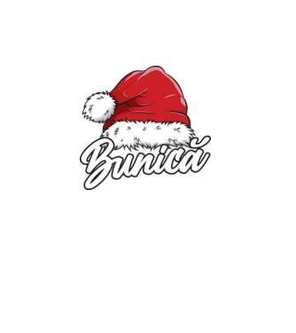 bunică Santa Hat model turcoaz pe tricou