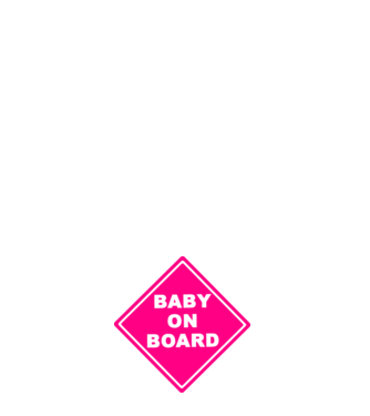Baby on board model alb pe tricou