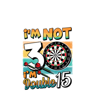 Darts Birthday 30 years old model alb pe tricou