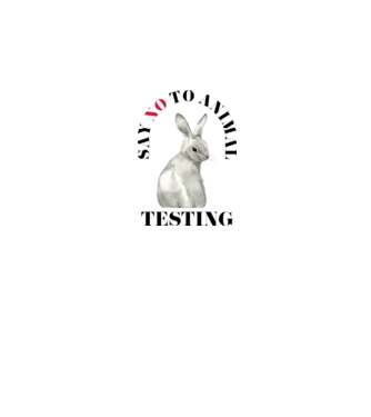 Say NO to animal testing model alb pe tricou