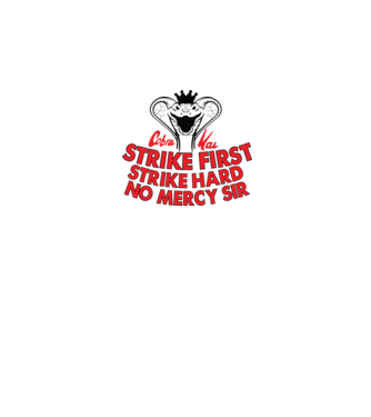 Strike first strike hard logo model alb pe tricou