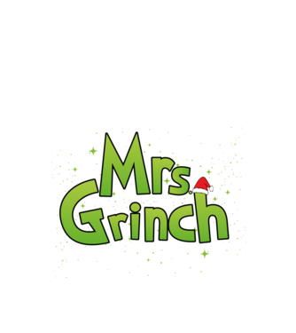 Grinch Family Mrs Grinch model negru pe tricou