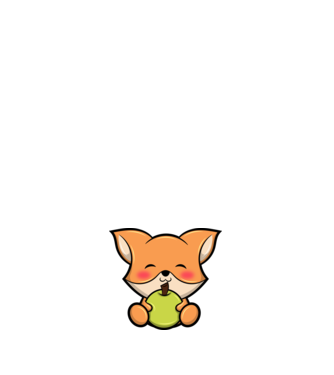 Baby Fox model negru pe tricou