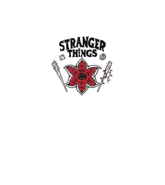 stranger things demogorgon head2 model alb pe tricou
