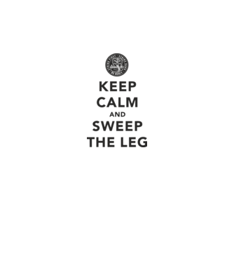 Keep calm and weep the leg cobra kai model alb pe tricou