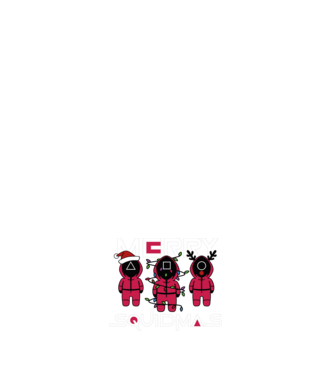 Merry squidmas model negru pe tricou