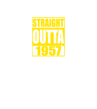 Straight Outta - 1957 model roșu pe tricou