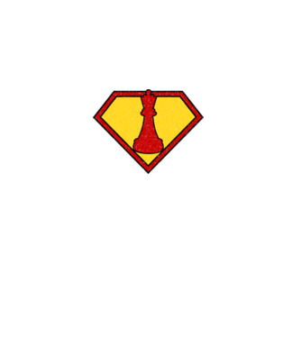 SuperChess regină model albastru jeanși pe tricou