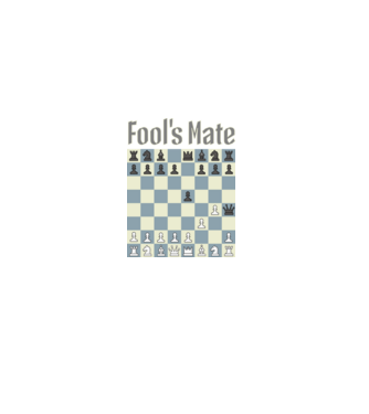 fool's mate model negru pe tricou