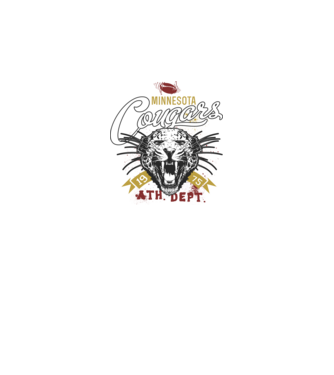 Minesota Cougars model negru pe tricou