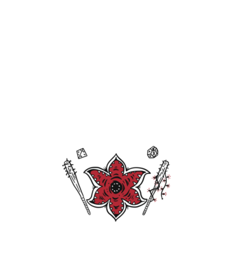 stranger things demogorgon head model negru pe tricou