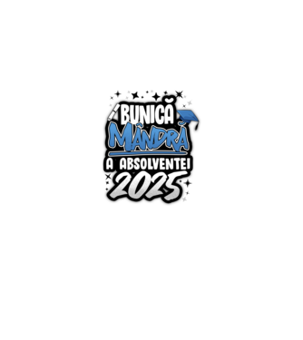 Bunică MÂNDRĂ a absolventei model alb/roșu pe tricou
