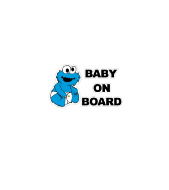 Baby Monster model alb pe tricou