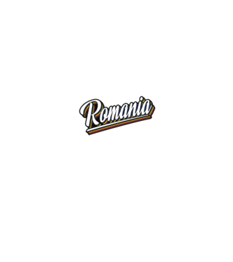 România retro model alb/roșu pe tricou