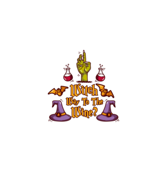 Witch way to the wine model gri pe tricou